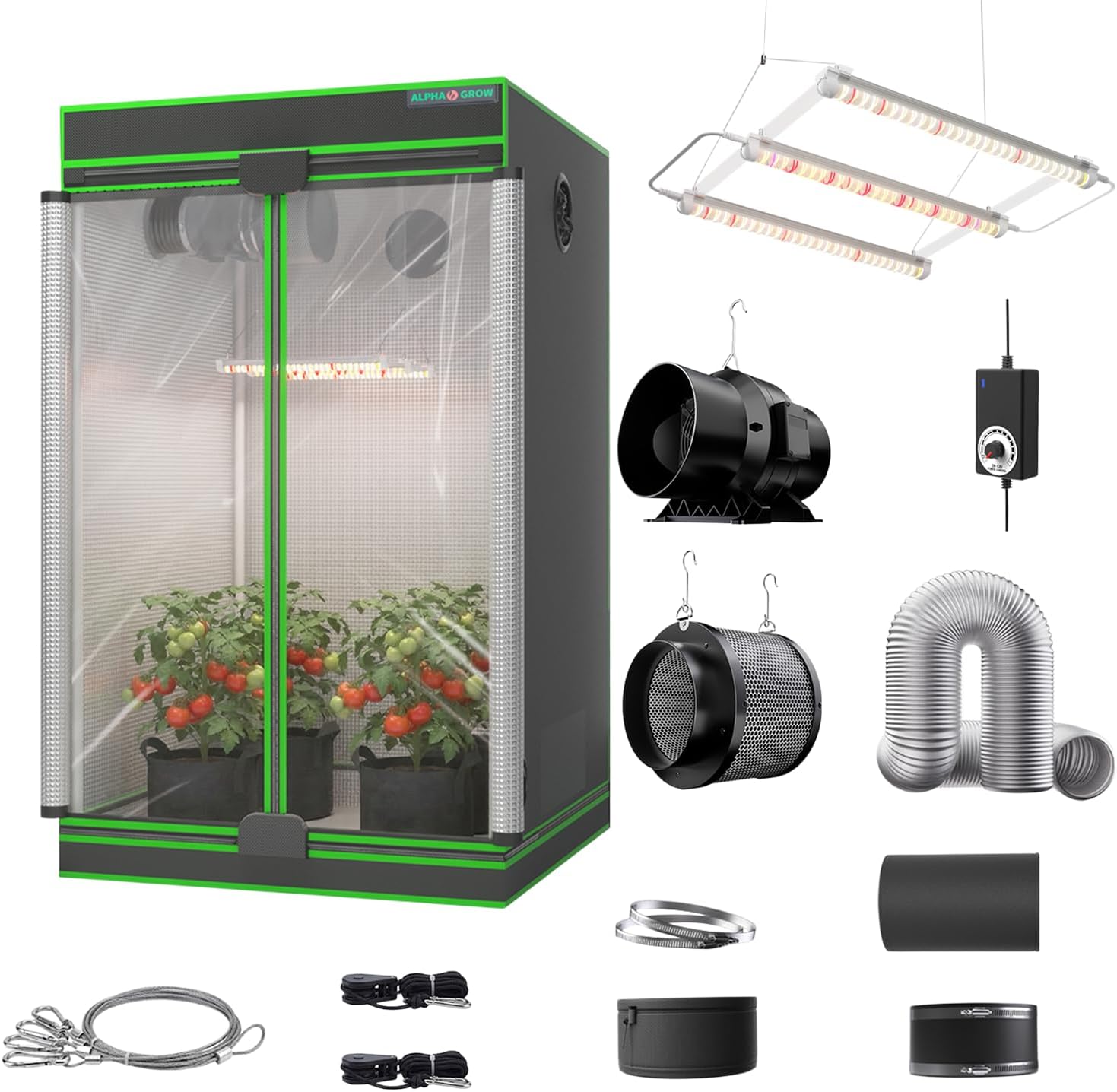 Carbon Filter Grow 6 Inch - Kompletny zestaw do uprawy roślin w