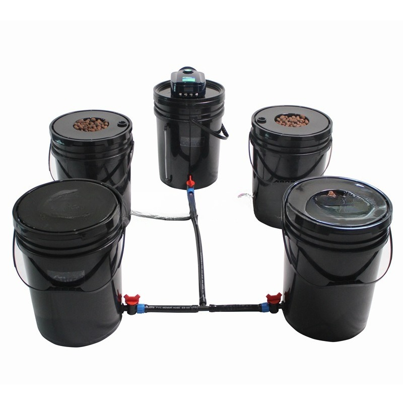 Deep Water Culture Kit - System hydroponiczny DWC z 1+4 wiadrami,