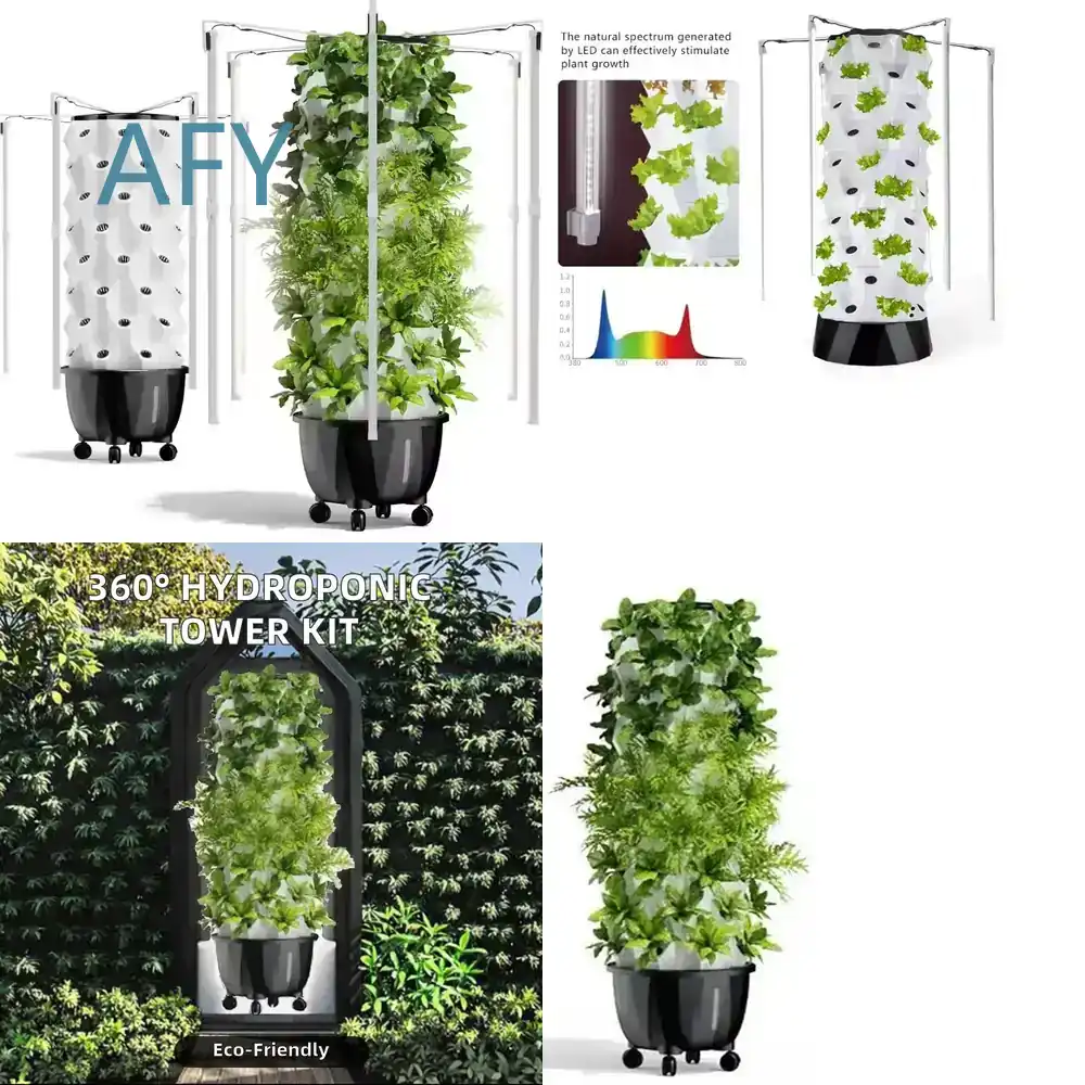 Hydroponic Tower Garden - HydroBlue Pionowy System Hydroponiczny do Inteligentnego