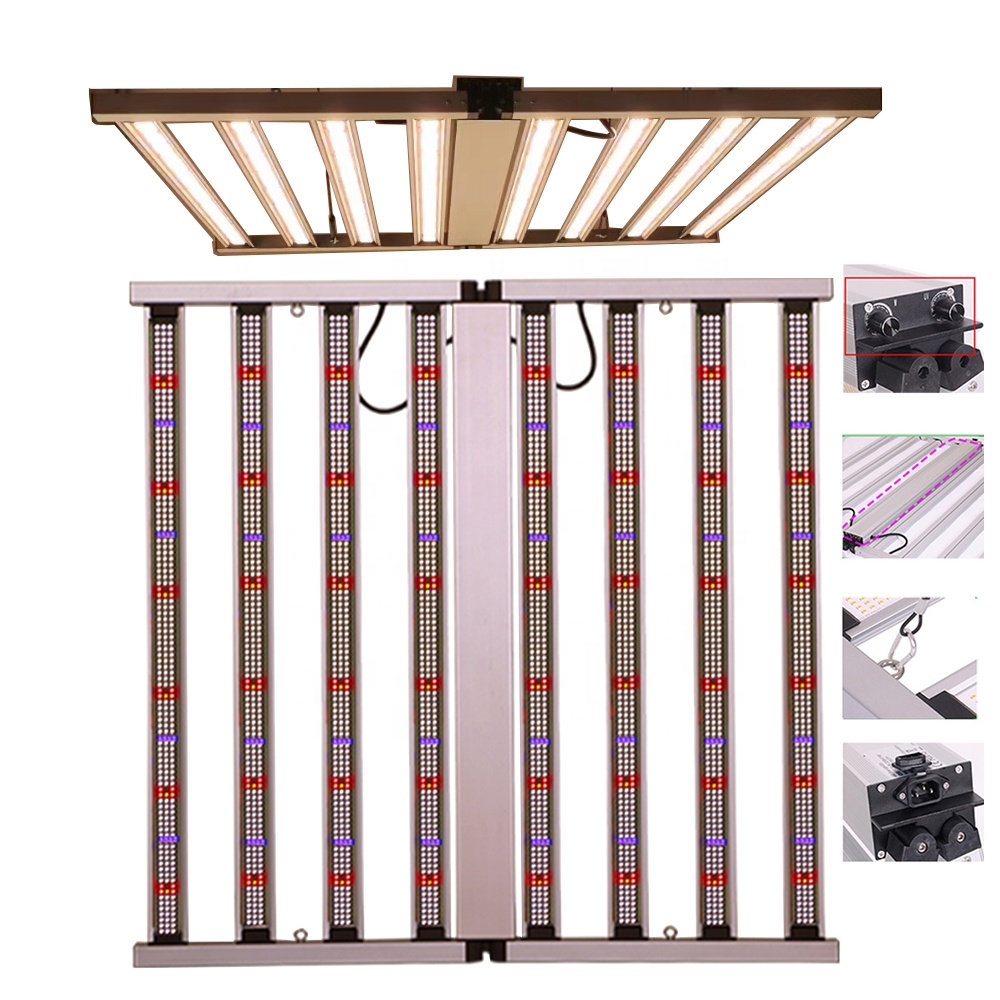 Led Grow Light 1000W Full Spectrum - 8 Pasków Samsung Ściemnialne Lampy LED