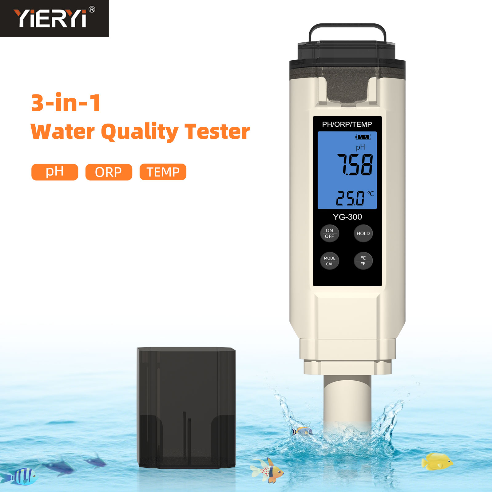 Miernik cyfrowy Yieryi 3 w 1 P – Ph Ec Meter Hydroponic recenzja i cena