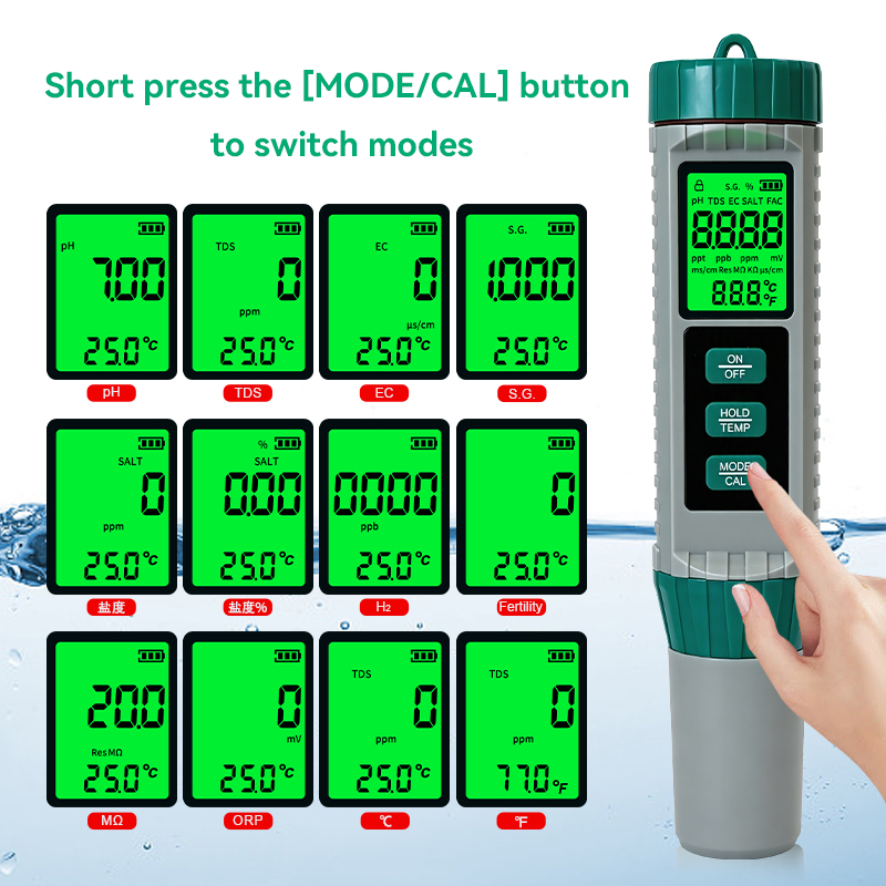 Nowy miernik pH 10 w 1: pH, TD – Ph Ec Meter Hydroponic recenzja i cena
