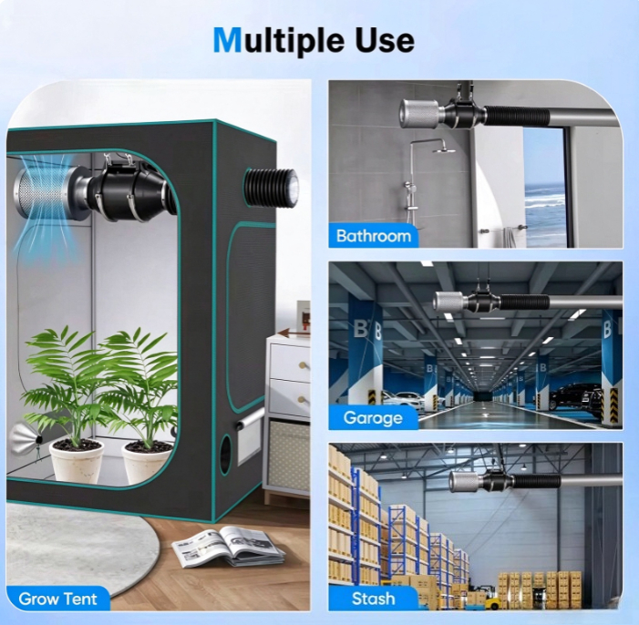 Zestaw wentylatora kanałowego  – Carbon Filter Grow 6 Inch recenzja i cena