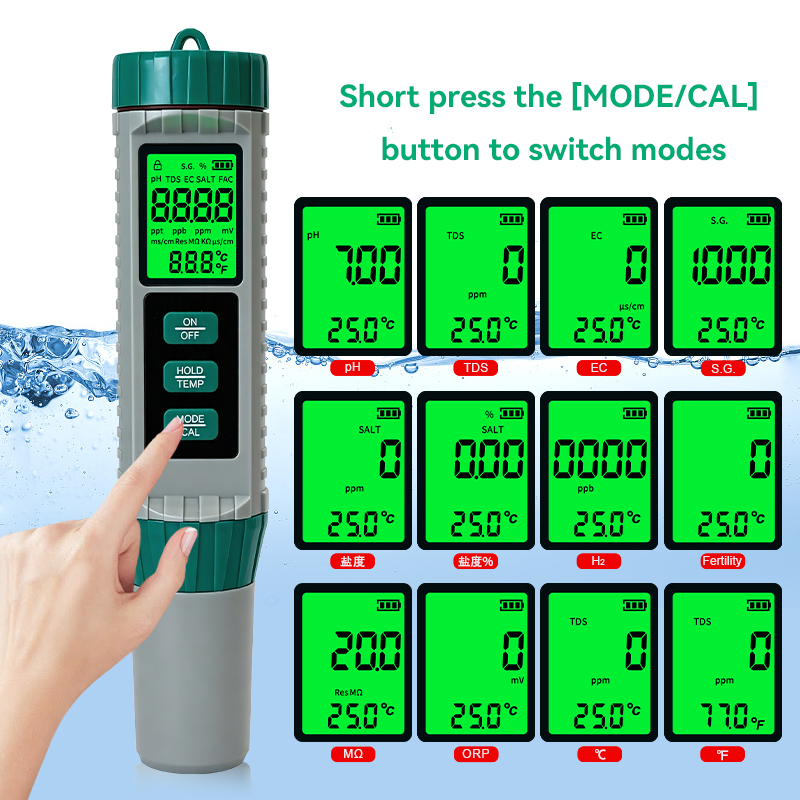 Cyfrowy miernik pH 10 w 1 do m – Ph Ec Meter Hydroponic recenzja i cena