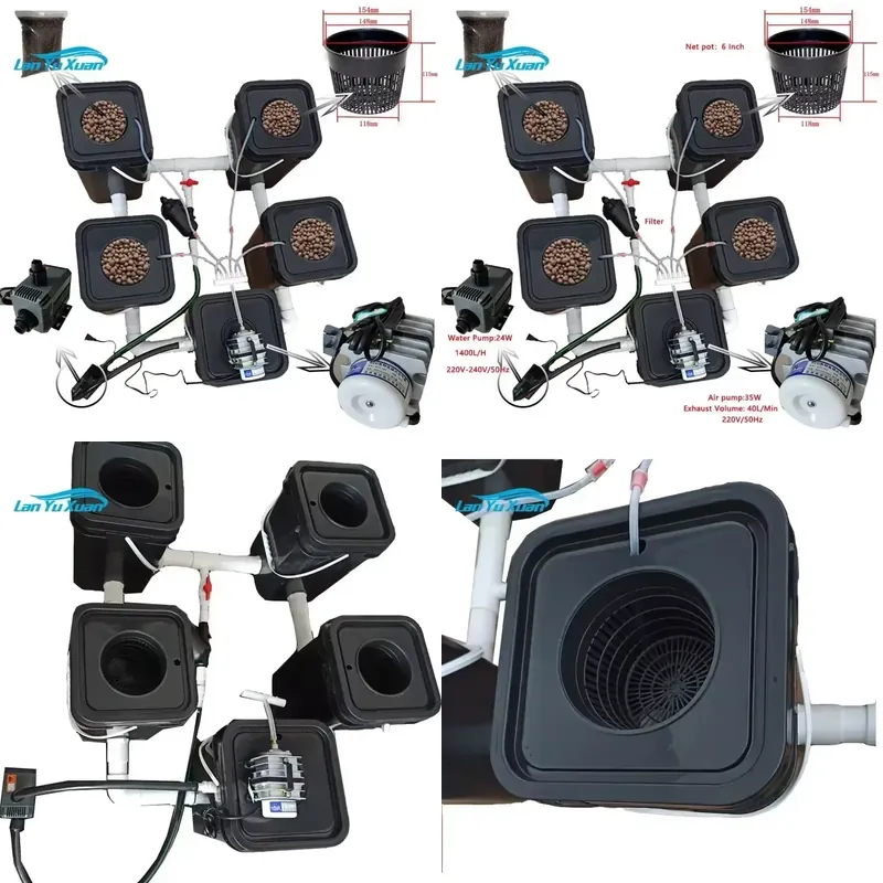 Zestaw hydroponiczny RDWC na 5 – Deep Water Culture Kit recenzja i cena