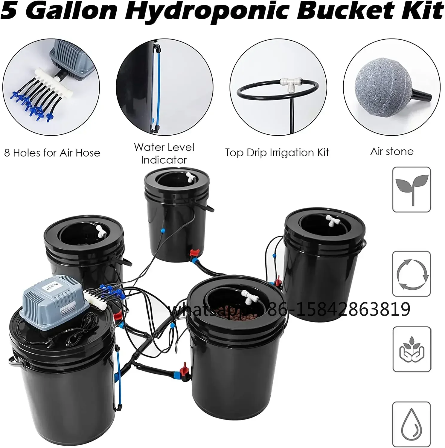 Nowe zestawy do hydroponiki DW – Dwc Bucket System 5 Gallon recenzja i cena