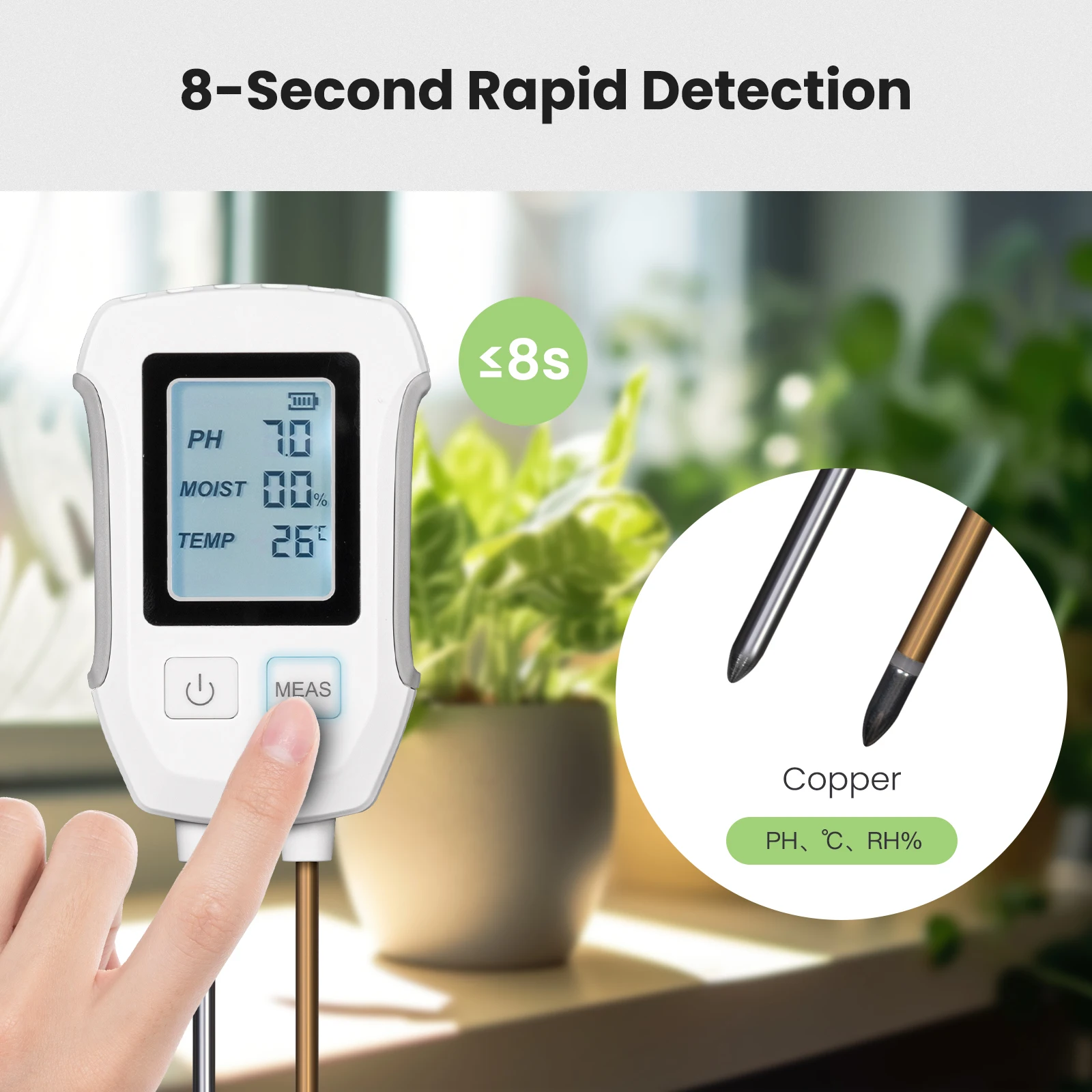 MOES 3 w 1 detektor PH gleby T – Ph Ec Meter Hydroponic recenzja i cena